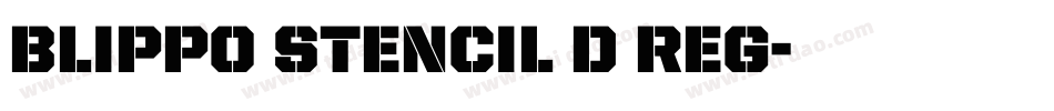 Blippo Stencil D Reg字体转换